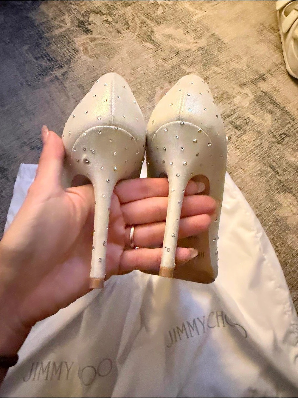 Jimmy Choo Crystal Embellished Heels EU 35 - Picture 10 of 16